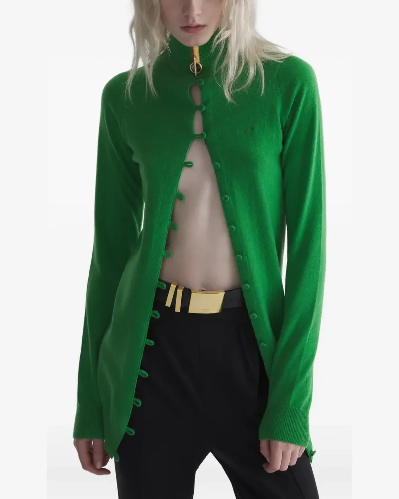 Thierry Mugler Offener Cardigan aus Kaschmir - Grün Grün