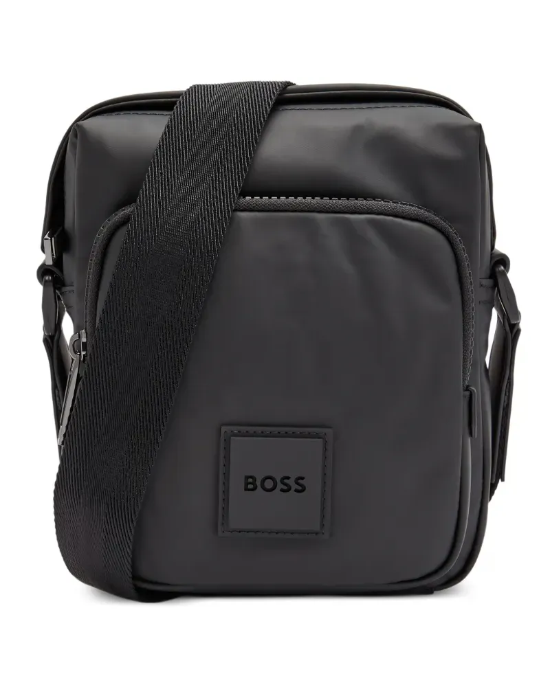 HUGO BOSS zip messenger bag - Schwarz Schwarz