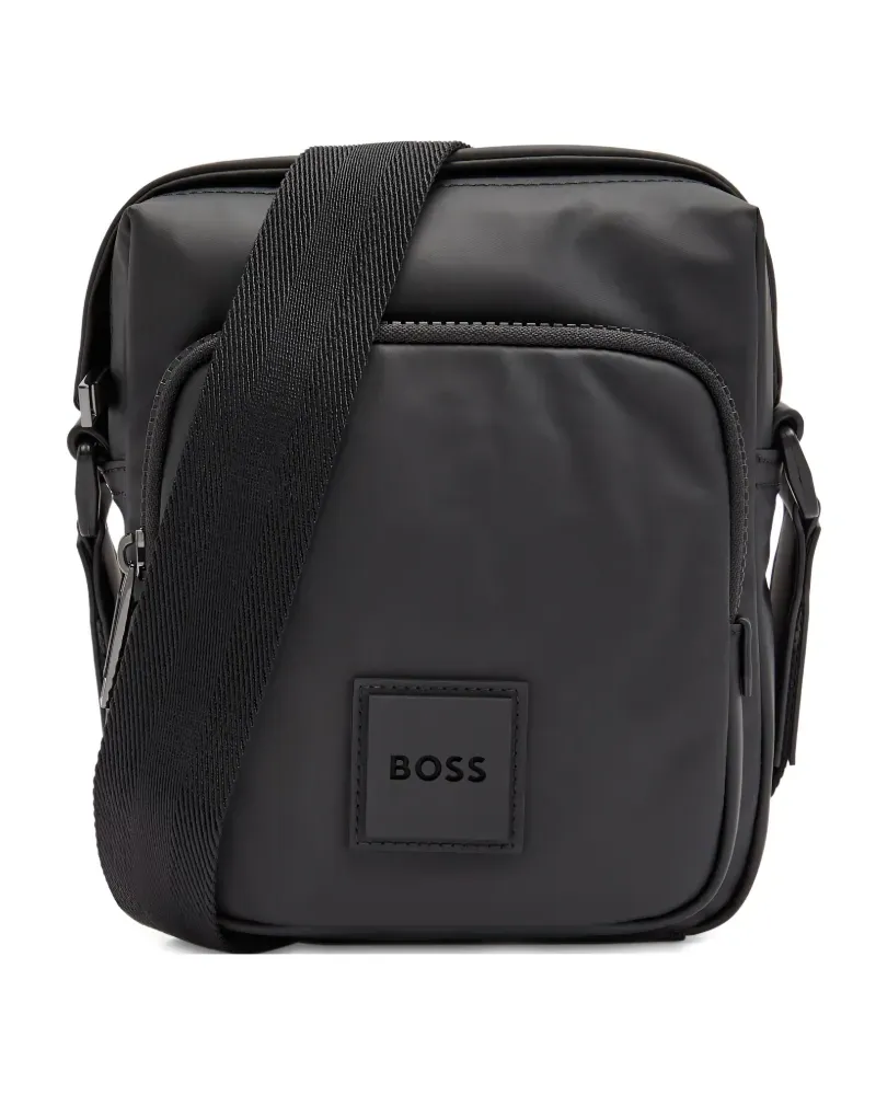 HUGO BOSS Kuriertasche mit Reißverschluss - Schwarz Schwarz