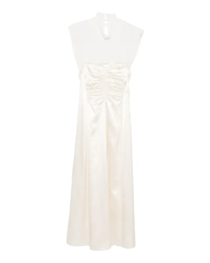 Carven satin-finish maxi dress - Nude Nude