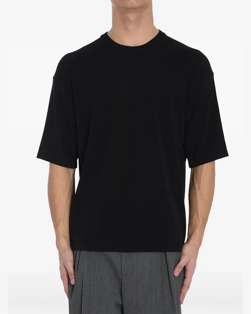 Roberto Collina Klassisches T-Shirt - Schwarz Schwarz