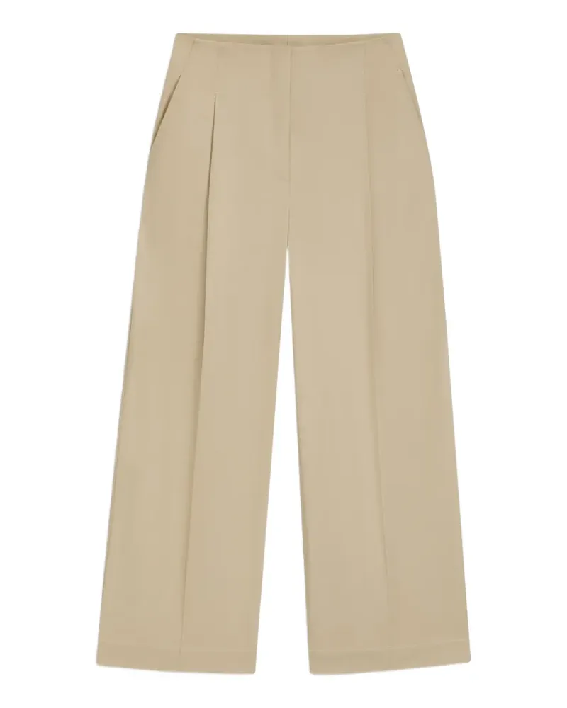 HUGO BOSS Plisseehose mit geradem Schnitt - Nude Nude