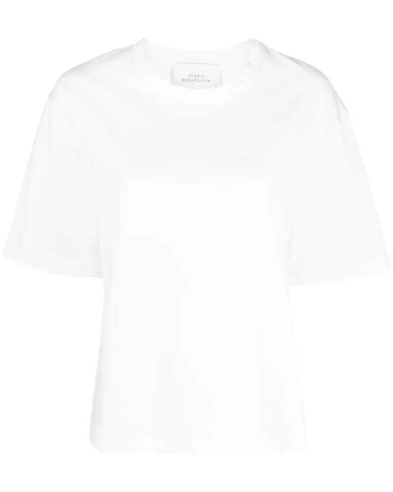 Studio Nicholson Klassisches T-Shirt - Weiß Weiß