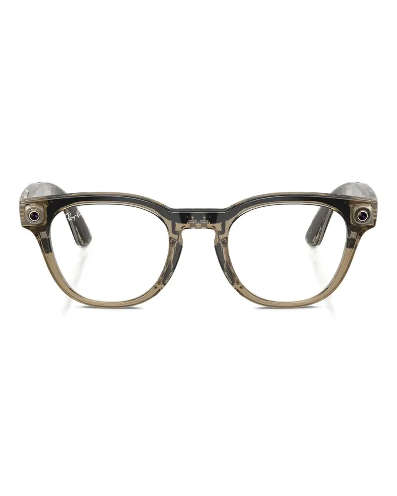 Ray Ban Meta square-frame sunglasses - Grau Grau
