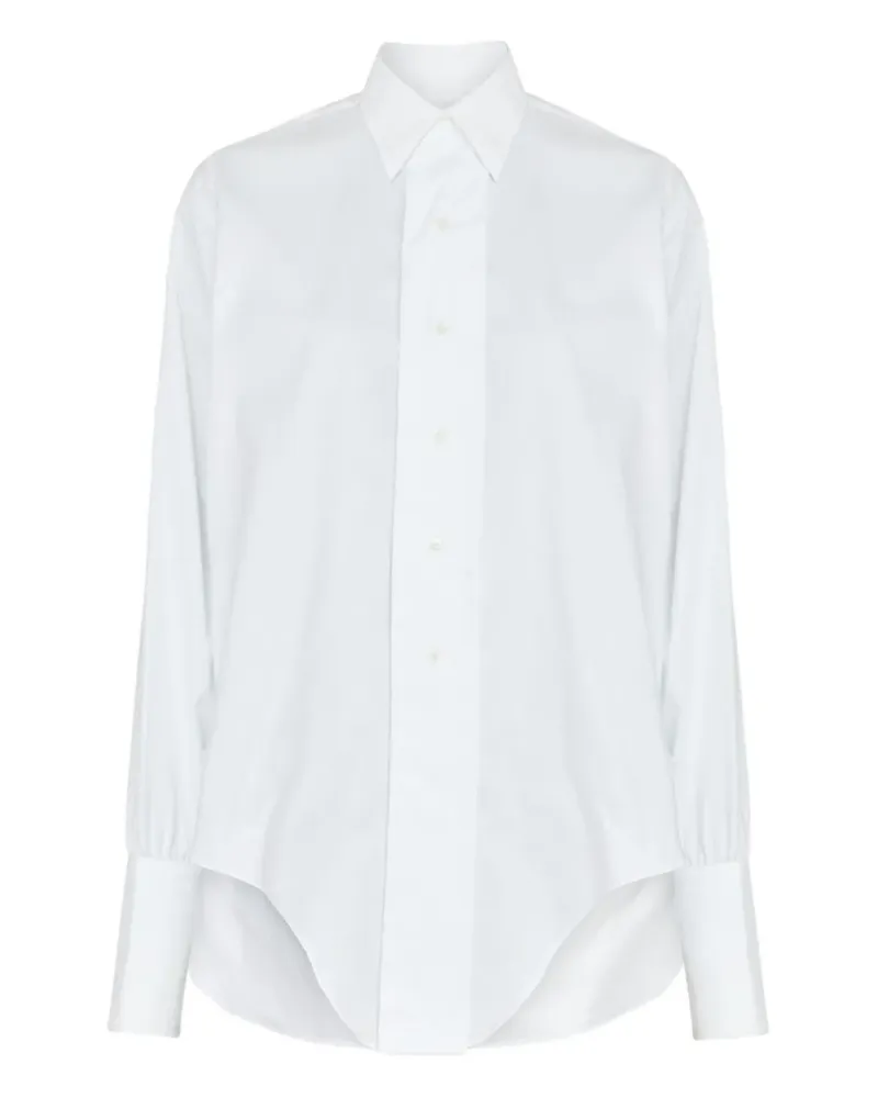 Maison Margiela Hemd mit abgerundetem Saum - Weiß Weiß