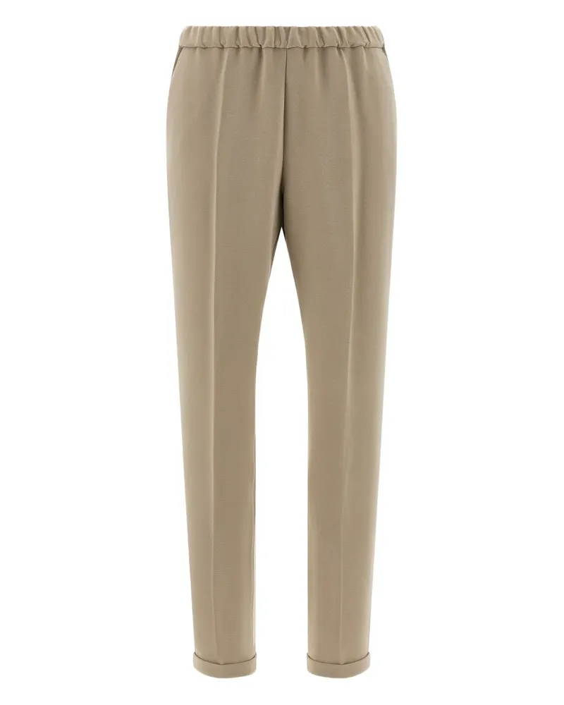 Alberto Biani Hose mit Stretchbund - Nude Nude