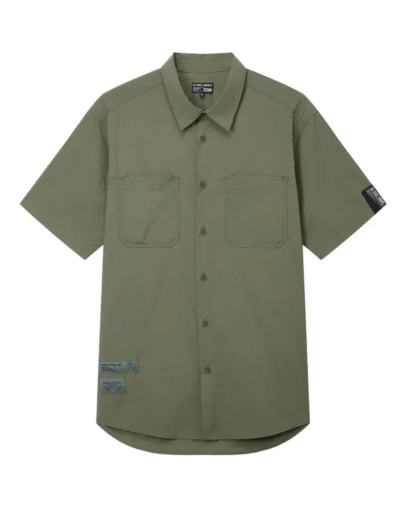 Izzue Hemd im Utility-Look - Grün Grün