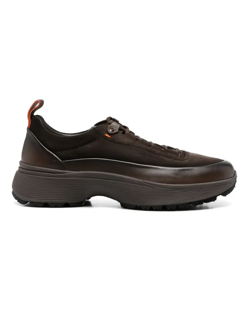 Santoni Sneakers mit dicker Sohle - Braun Braun