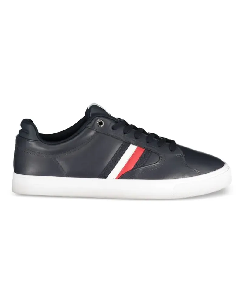 Tommy Hilfiger side-stripe leather sneakers - Blau Blau
