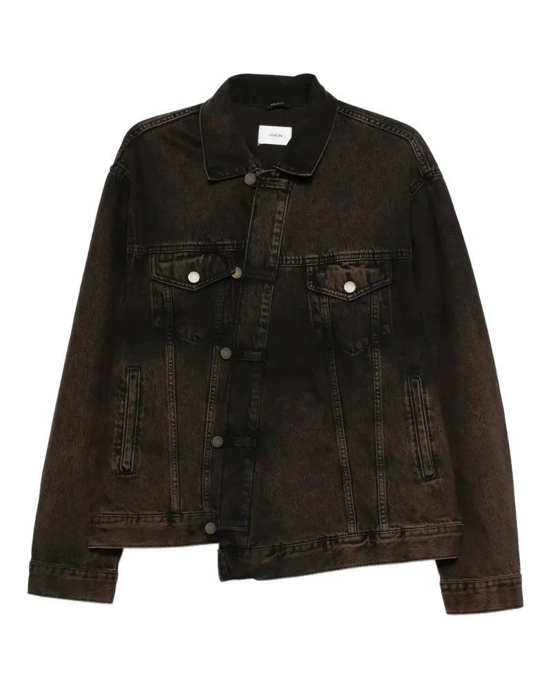 Haikure Geknöpfte Jeansjacke - Braun Braun