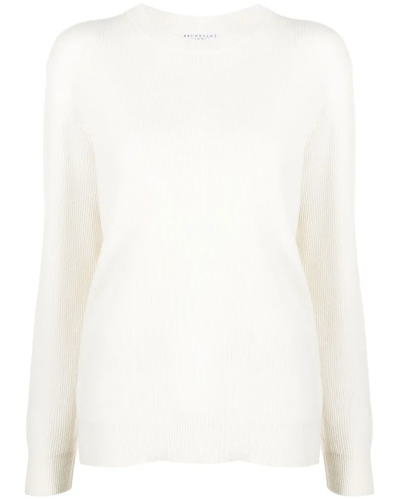 Brunello Cucinelli Pullover mit U-Boot-Ausschnitt - Nude Nude