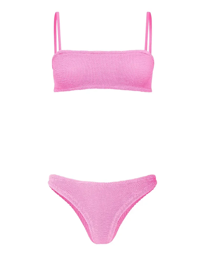 Hunza G Gigi Bikini mit Spaghettiträgern - Rosa Rosa