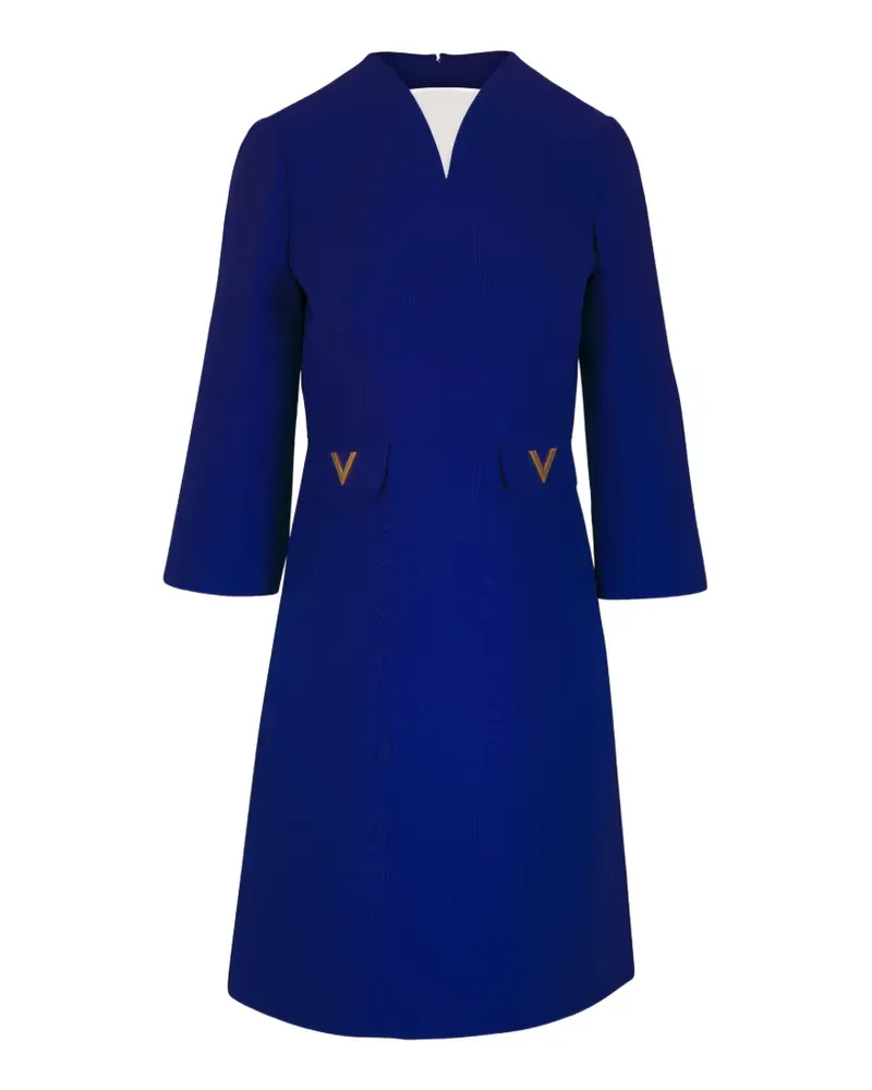 Valentino Garavani Kleid mit V-Ausschnitt - Blau Blau