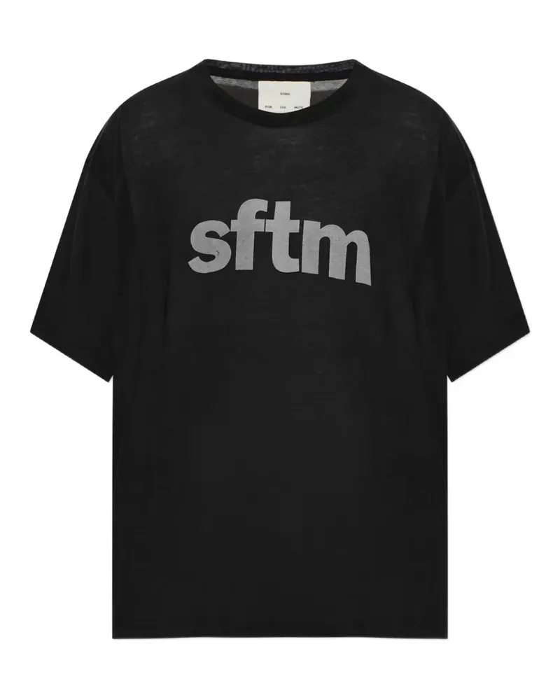 Song For The Mute T-Shirt mit Logo-Print - Schwarz Schwarz