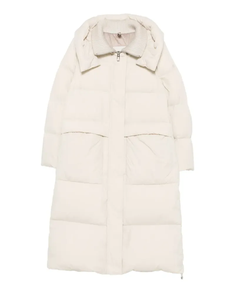DUNO Gesteppter Oversized-Kapuzenmantel - Nude Nude