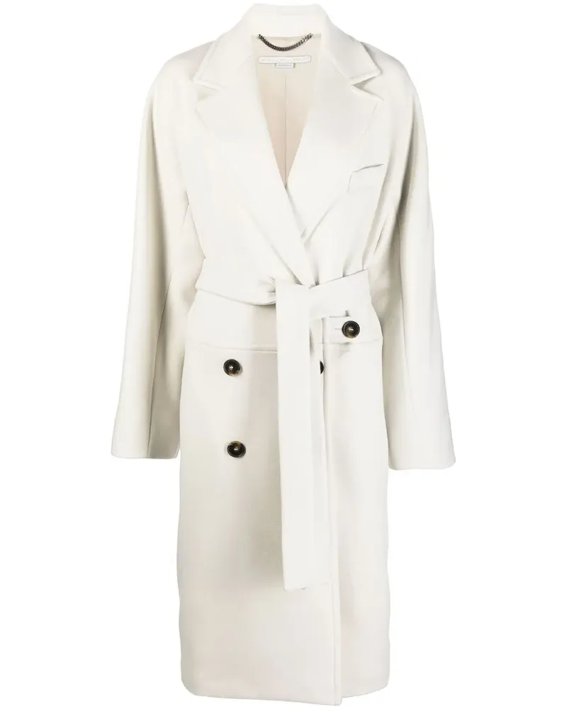 Stella McCartney Doppelreihiger Mantel - Grau Grau