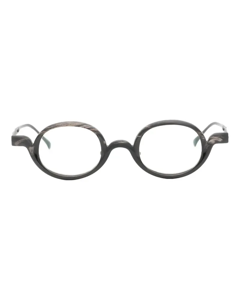 RIGARDS Brille mit ovalem Gestell - Schwarz Schwarz