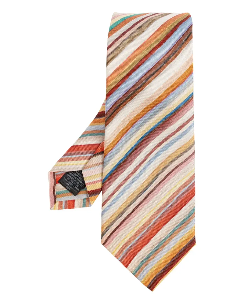 Paul Smith striped tie - Nude Nude