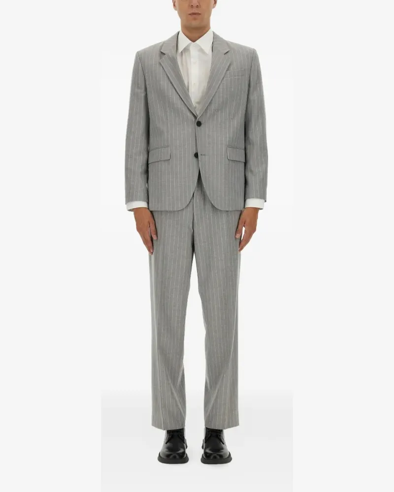 HUGO BOSS striped-pattern suit - Grau Grau