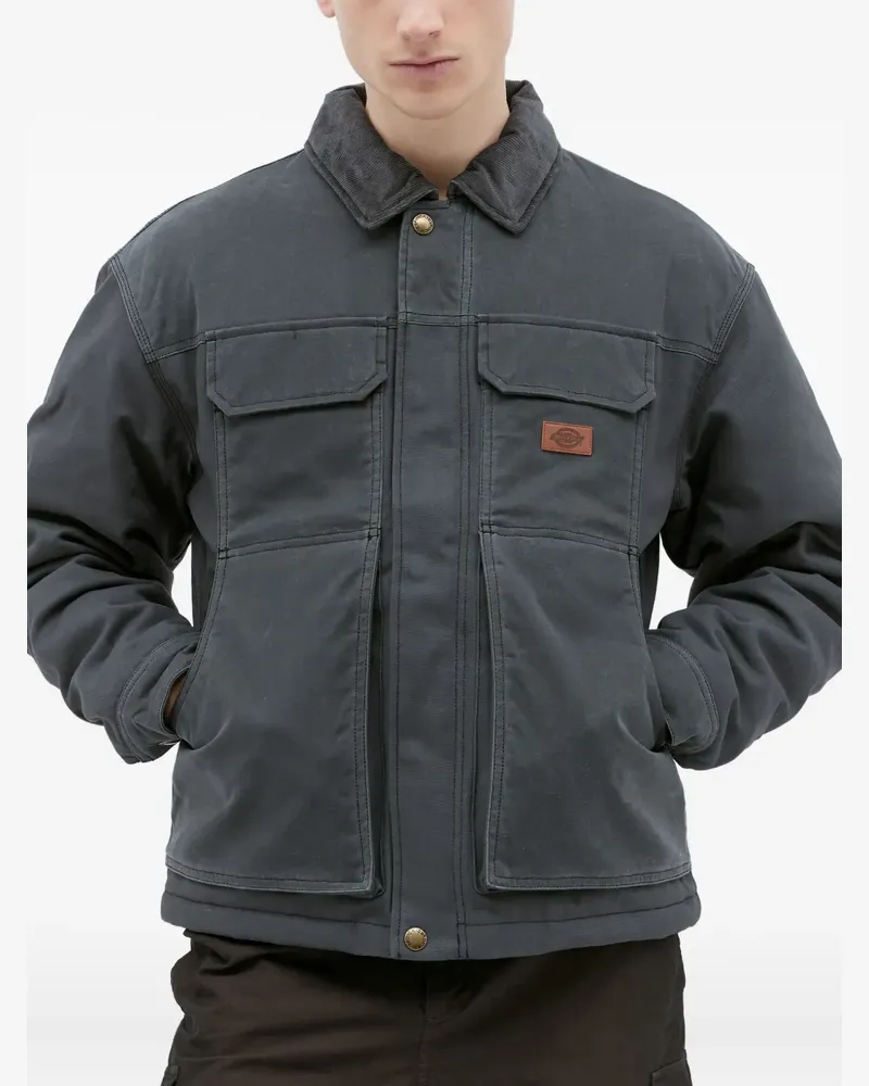 Dickies Jacke mit Logo-Patch - Grau Grau