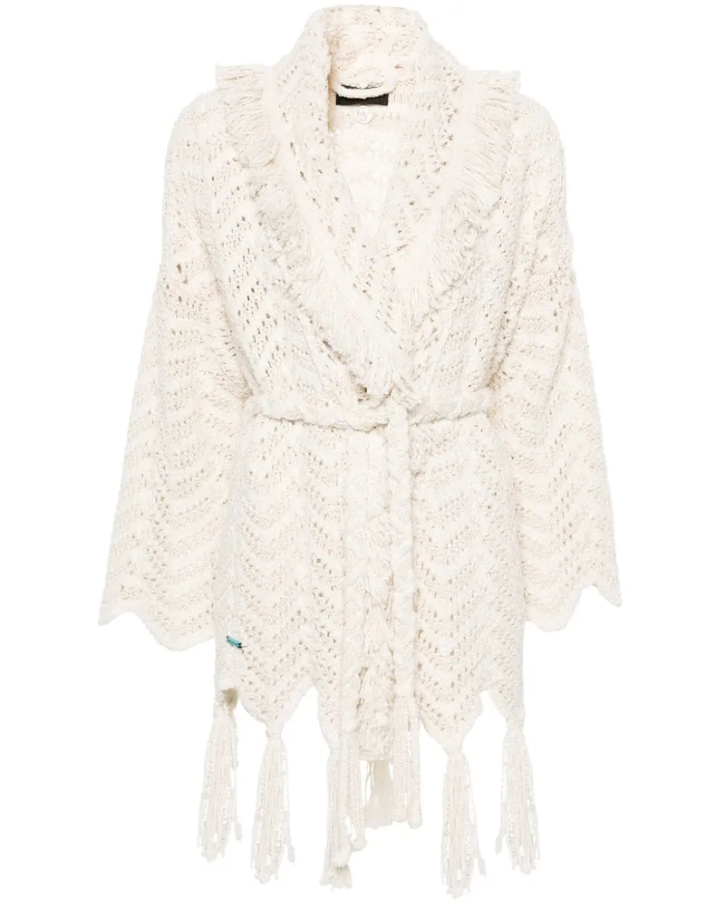 Alanui Cardigan mit Zickzackmuster - Nude Nude
