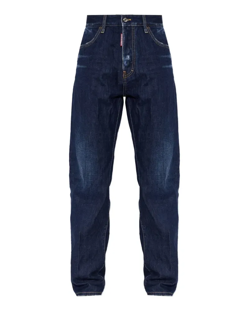 Dsquared2 642 Jeans mit Whisker-Waschung - Blau Blau