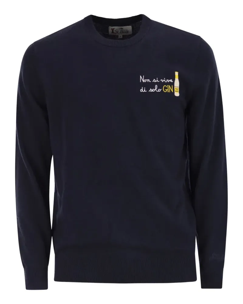 MC2 Saint Barth Bestickter Heron Pullover - Blau Blau