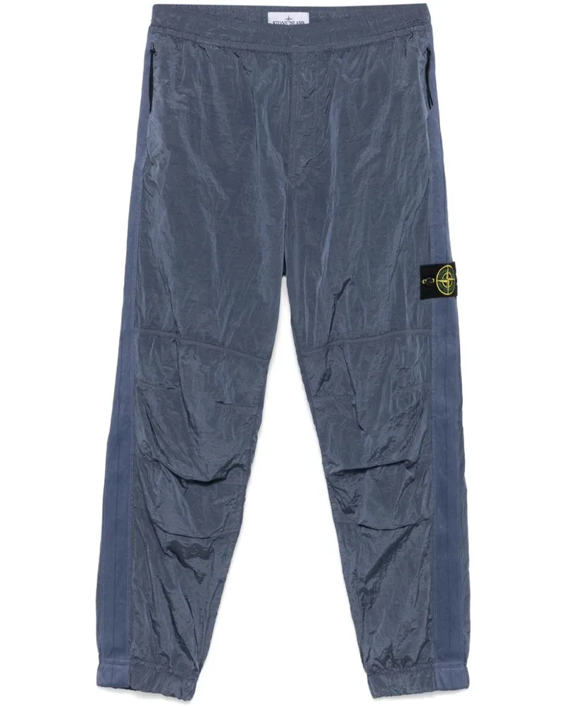 Stone Island Jogginghose mit Kompass-Patch - Blau Blau