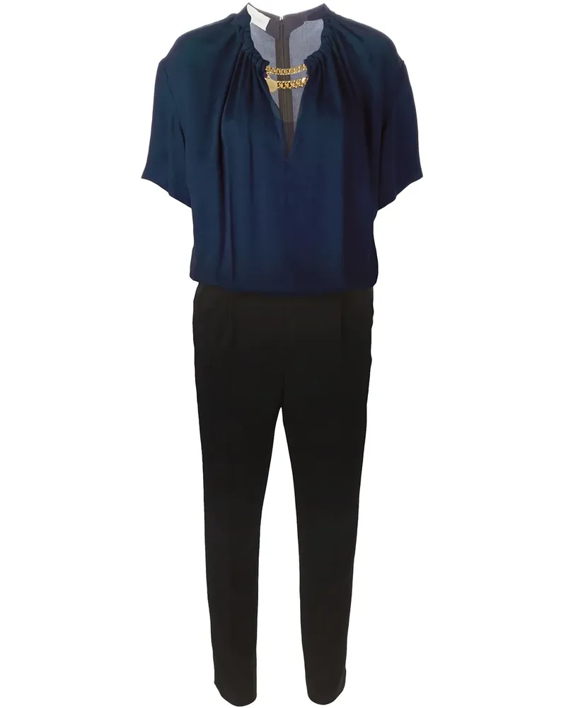 Stella McCartney Zweifarbiger Jumpsuit - Blau Blau