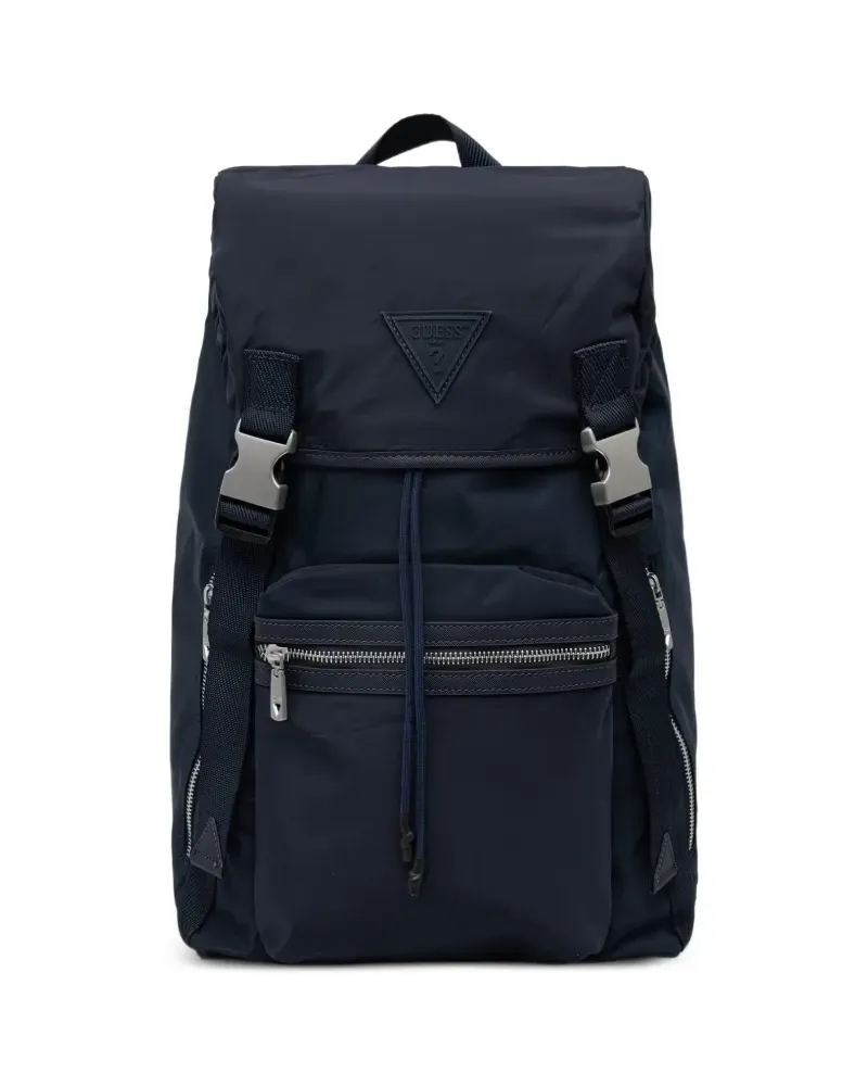 Guess Rucksack mit Logo-Print - Blau Blau