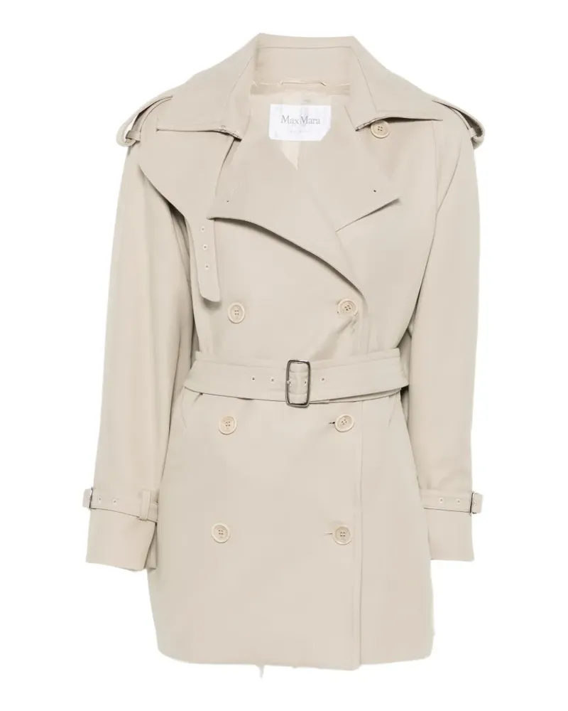 Max Mara Doppelreihiger Cacio Mantel mit Gürtel - Nude Nude
