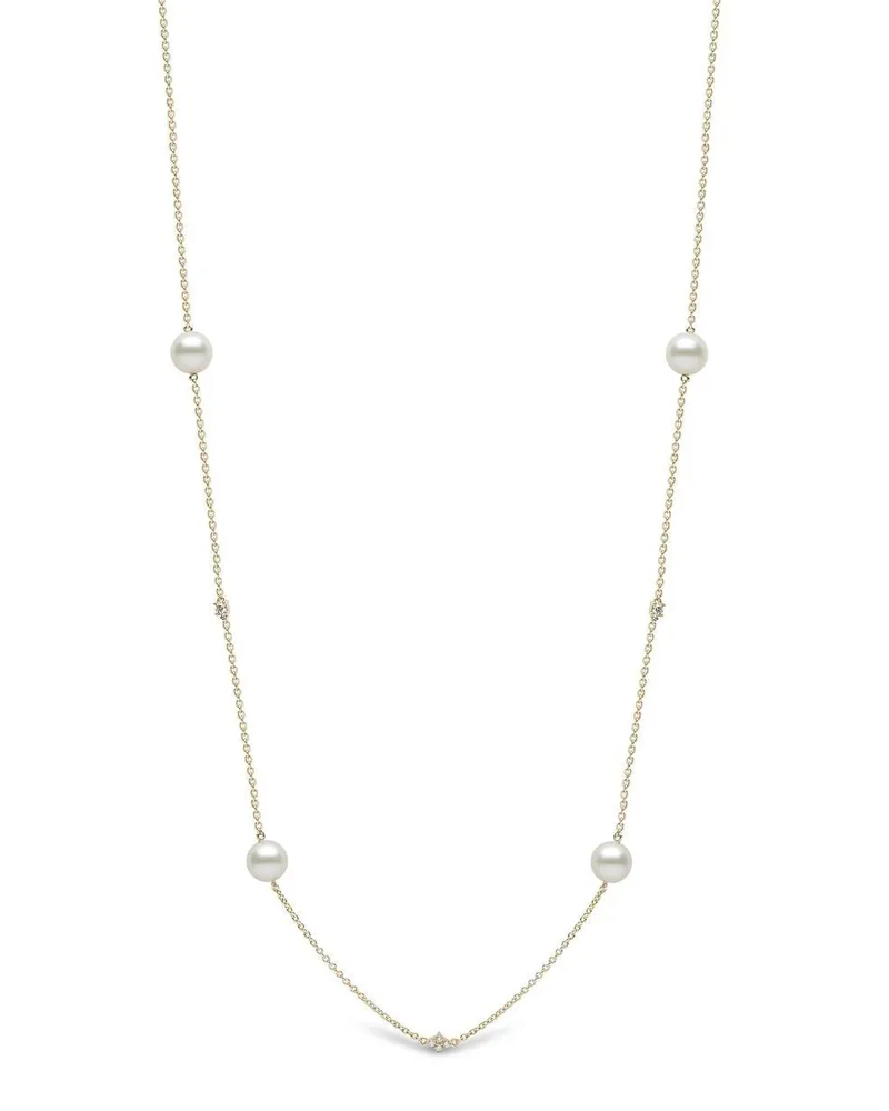 YOKO London 18kt Gelbgoldhalskette mit Perlenanhänger Gold