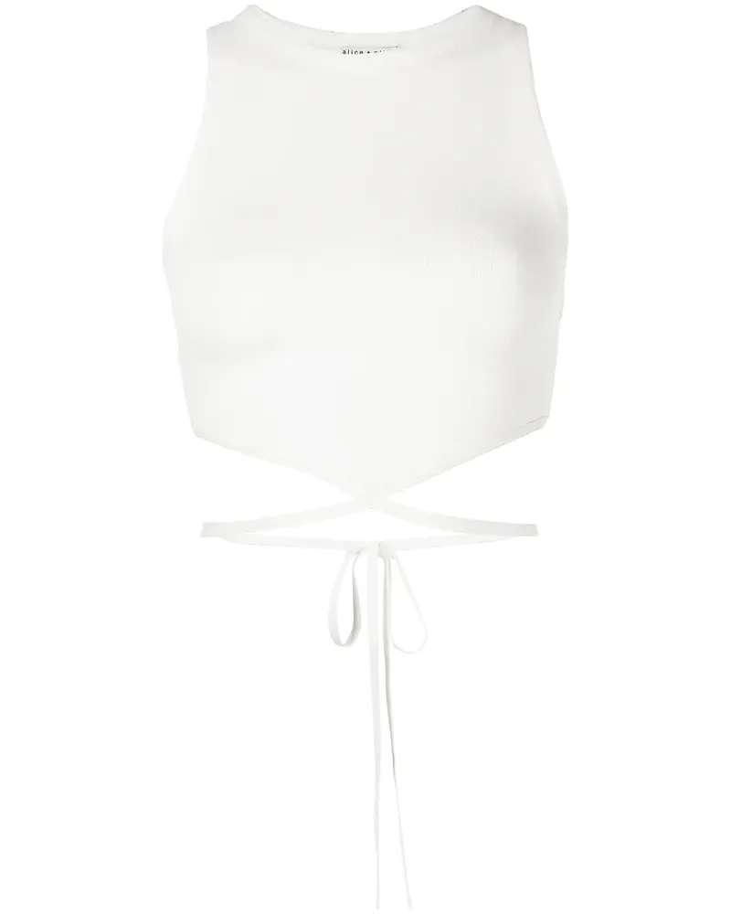 Alice + Olivia Latia Top - Weiß Weiß