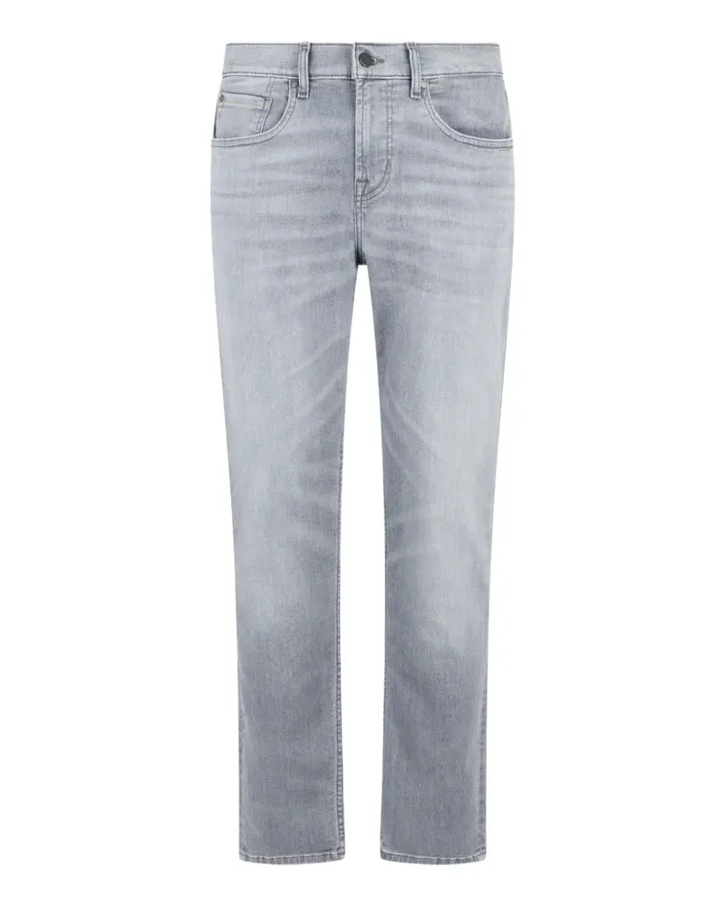 7 for all mankind Ausgeblichene Slim-Fit-Jeans - Grau Grau
