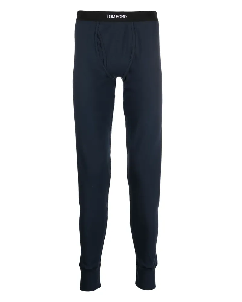 Tom Ford Leggings mit Logo-Bund - Blau Blau