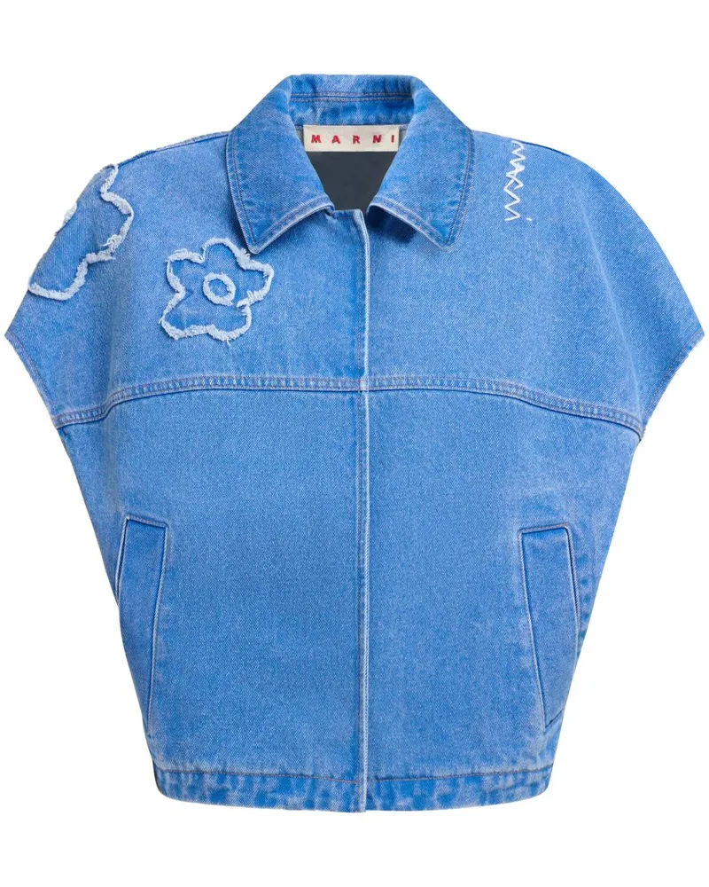 Marni Besticktes Hemd - Blau Blau