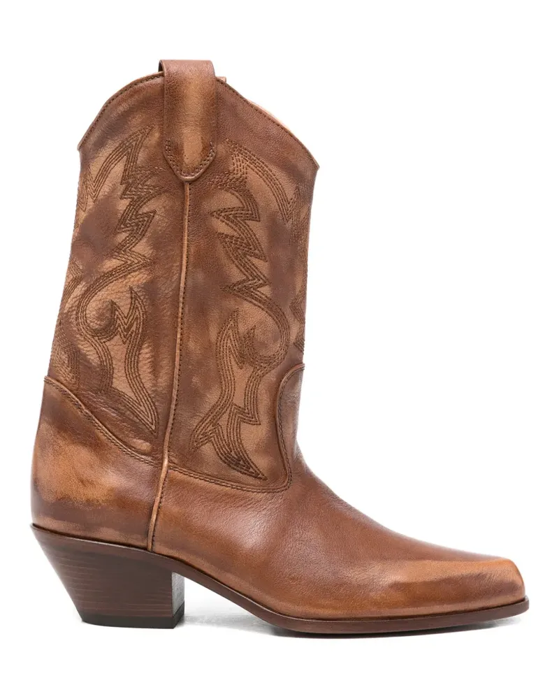 Vic Matié leather cowboy boots - Braun Braun