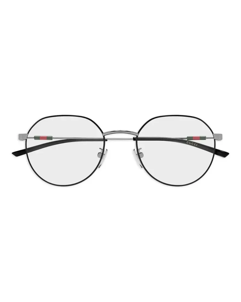 Gucci Brille mit rundem Gestell - Schwarz Schwarz