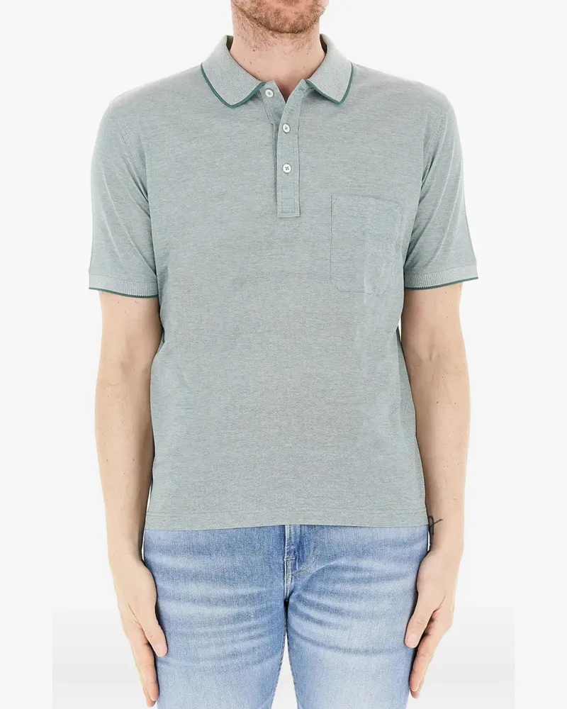 Gran Sasso Kurzärmeliges Poloshirt - Grau Grau