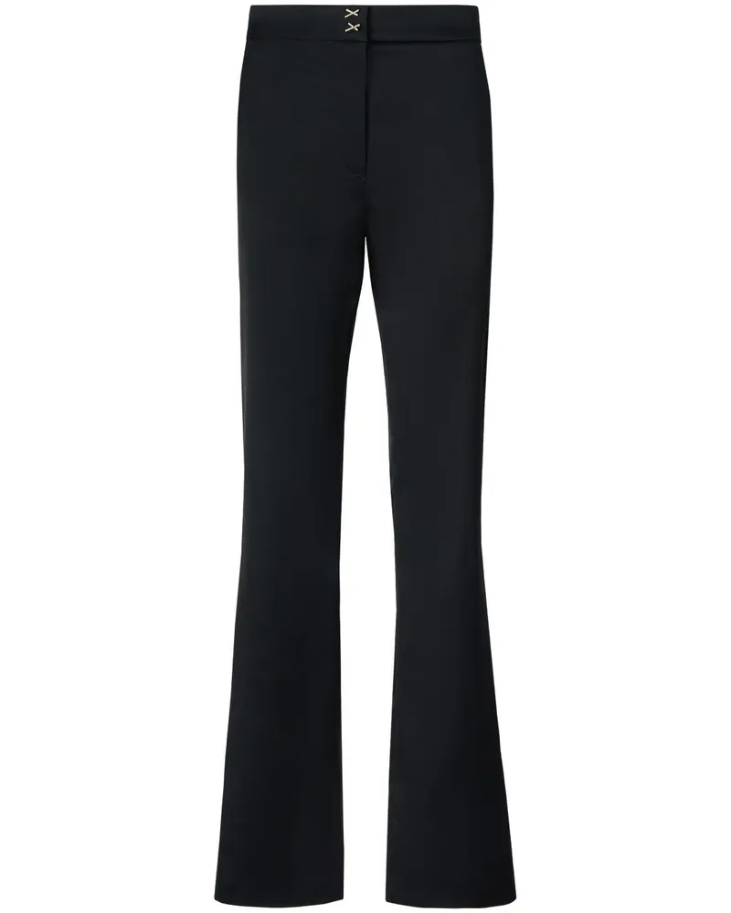 Genny Hose aus Satin - Schwarz Schwarz