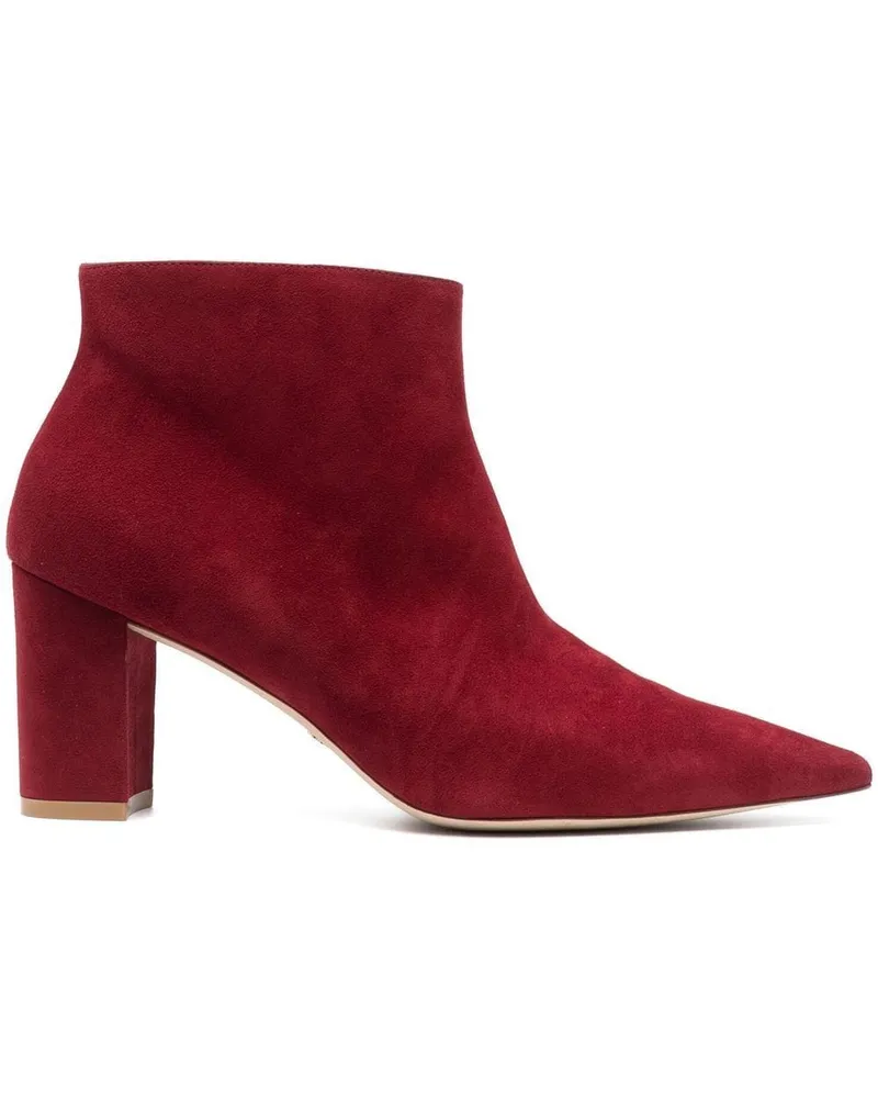 Stuart Weitzman Sue Stiefeletten aus Wildleder 70mm - Rot Rot