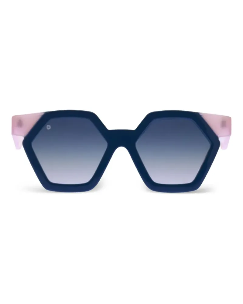 Kyme Sonnenbrille mit geometrischem Gestell - Blau Blau