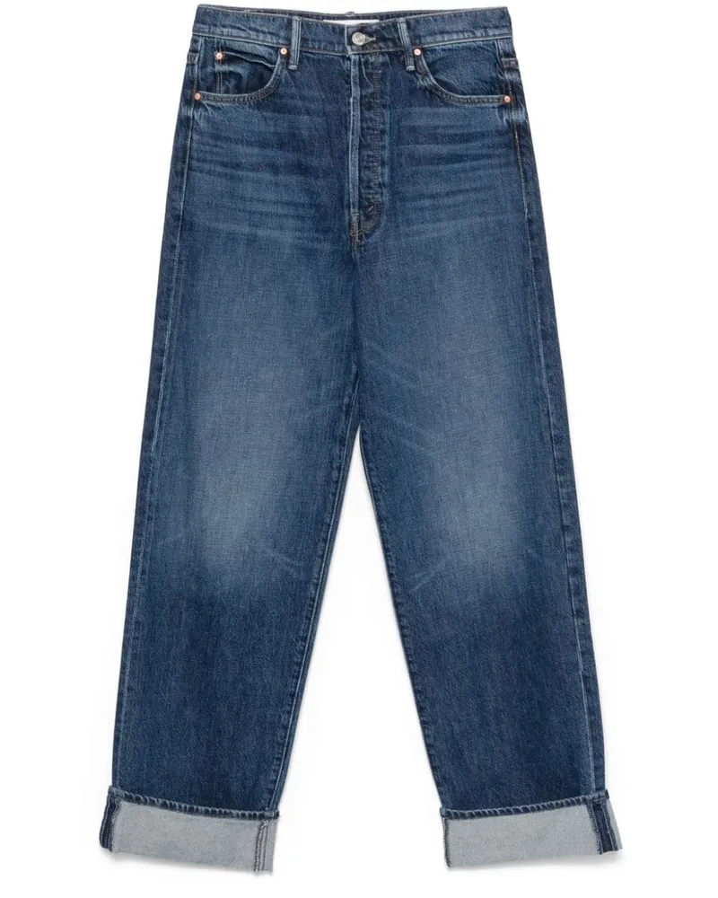Mother The Spitfire Nerdy Cuff Jeans - Blau Blau