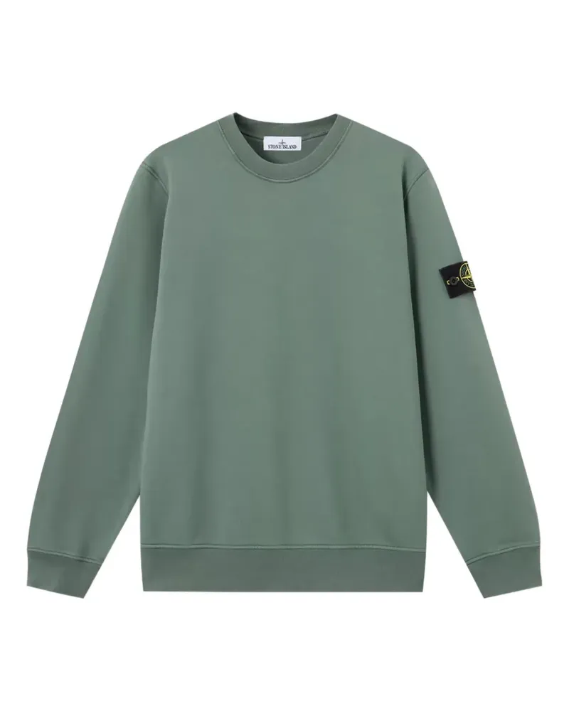 Stone Island Sweatshirt mit Logo-Patch - Grün Grün