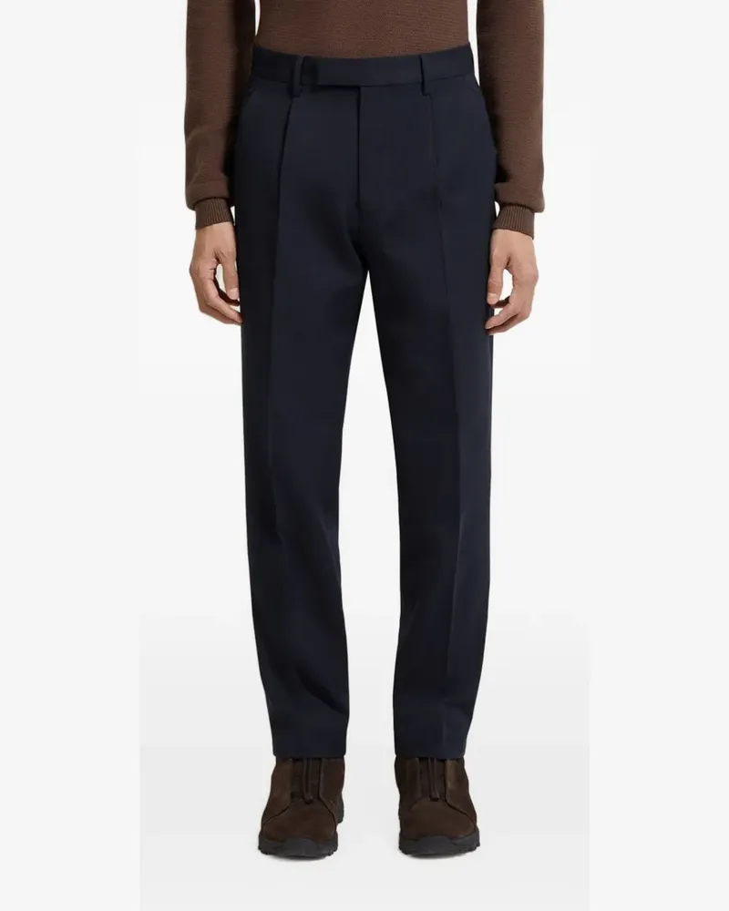 Ermenegildo Zegna Klassische Bundfaltenhose - Blau Blau