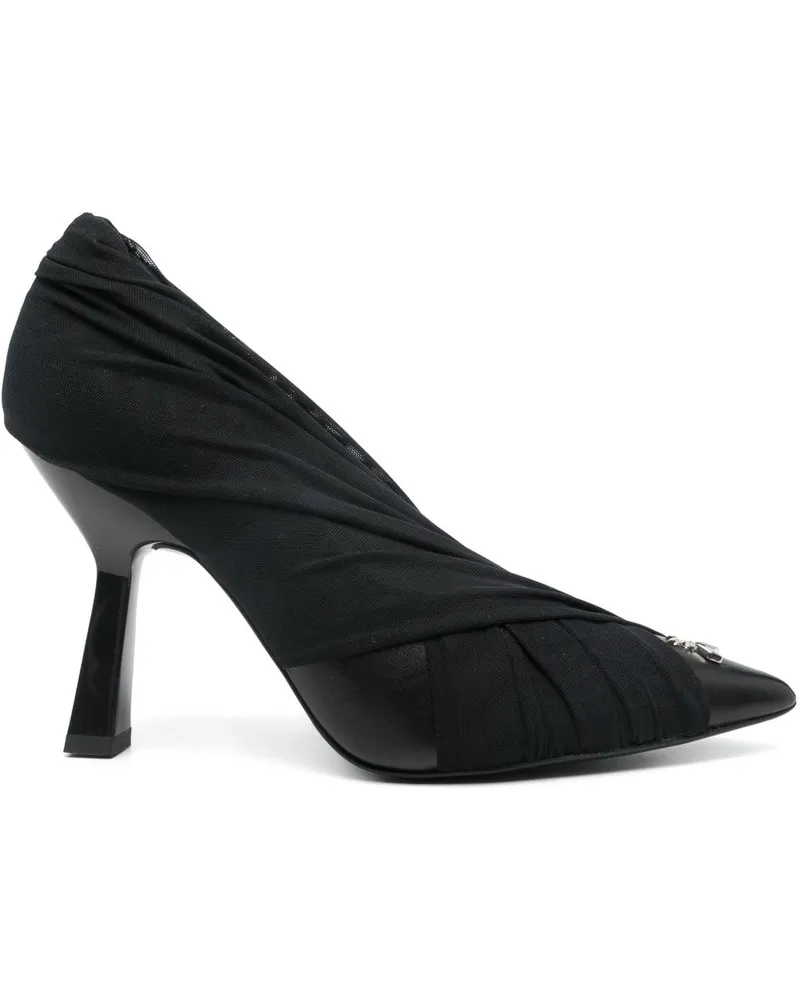Patrizia Pepe Drapierte Pumps 100mm - Schwarz Schwarz