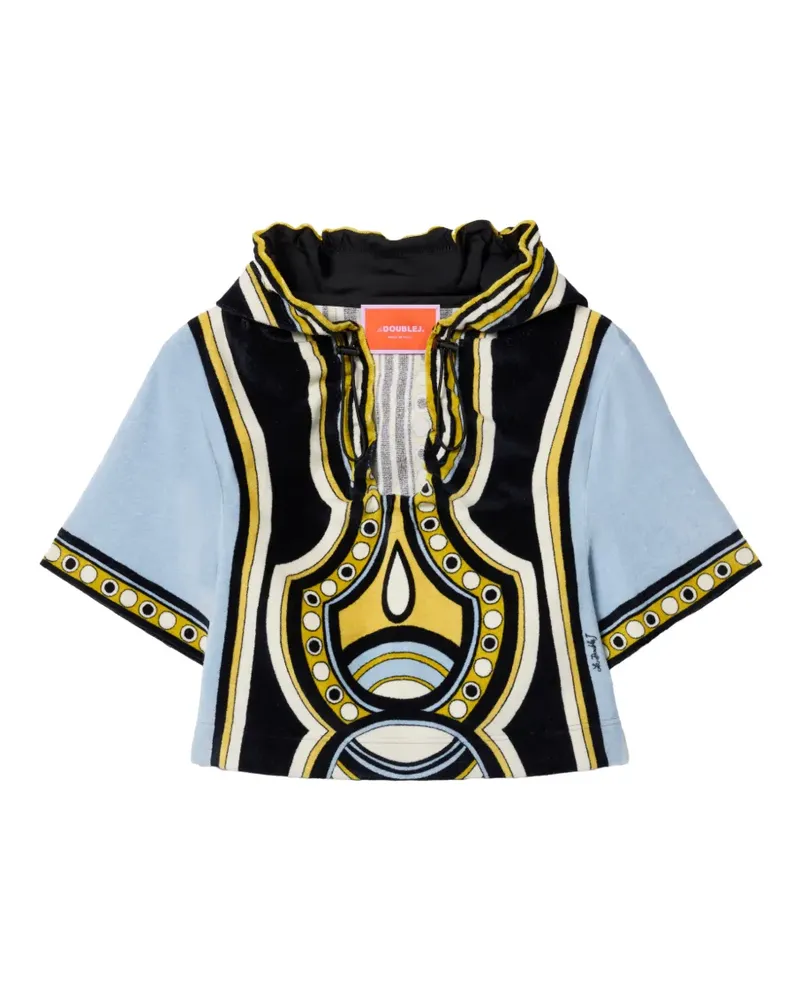 La DoubleJ Portal Tee Hoodie aus Placée - Blau Blau