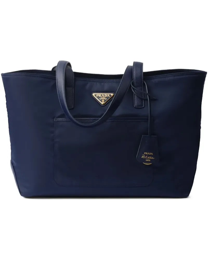 Prada Mittelgroße Re-Edition 1978 Handtasche - Blau Blau