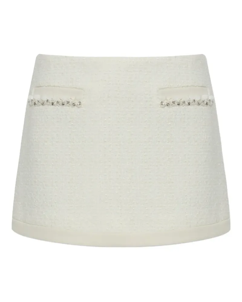 LoveShackFancy Rhonna Minirock aus Tweed - Nude Nude