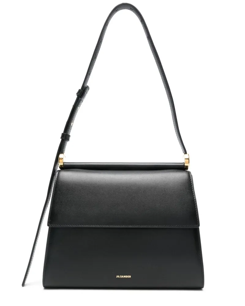 Jil Sander Schultertasche aus Leder - Schwarz Schwarz